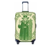 GDSHJKLW Housse de protection pour valises de 45,7 à 81,3 cm, lavable, élastique, anti-rayures, pour la Saint-Patrick, Noir , XL