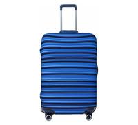 GDSHJKLW Housse de protection pour valises de voyage en carton ondulé bleu - Lavable - Élastique - Anti-rayures - Convient aux valises de 45,7 à 81,3 cm, Noir , XL