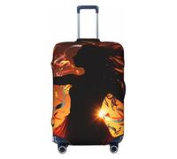 GDSHJKLW Housse de protection pour valises de voyage - Lavable - Élastique - Anti-rayures - Convient aux valises de 45,7 à 81,3 cm, Noir , M