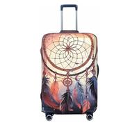 GDSHJKLW Housse de protection pour valises de voyage motif attrape-rêves amérindien, lavable, élastique, convient aux valises de 45,7 à 81,3 cm, Noir , M