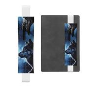 GDSHJKLW Lonely Wolf Porte-stylo en cuir synthétique amovible avec bande élastique pour stylo, journal intime, fournitures de bureau, cadeau pour journaux, cahiers, planificateurs