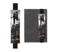 GDSHJKLW Love From New York - Porte-stylo amovible en cuir synthétique avec bande élastique - Pour journaux, cahiers, planificateurs