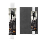 GDSHJKLW Love From New York - Porte-stylo amovible en cuir synthétique avec bande élastique - Pour journaux, cahiers, planificateurs