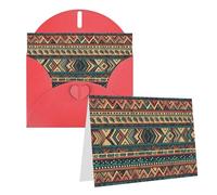 GDSHJKLW Native American1 Carte de vœux vierge avec enveloppes 10,2 x 15,2 cm, cartes de remerciement, cartes de notes, cartes toutes occasions, rouge pour Noël, vacances, anniversaire, remise de