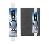 GDSHJKLW Pingouin Antarctique Ice - Porte-stylo amovible en cuir synthétique - Pour ranger des stylos, des crayons, des fournitures de bureau - Cadeau pour journaux, carnets, planificateurs
