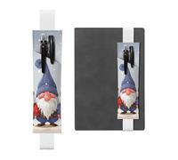 GDSHJKLW Porte-stylo amovible en cuir synthétique avec motif de nains d'hiver de Noël avec bande élastique pour stylo, journal, crayons, fournitures de bureau, cadeau pour journaux, cahiers,