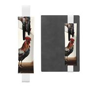 GDSHJKLW Porte-stylo avec bande élastique en forme de coq - En cuir synthétique - Amovible - Pour journaux, carnets, planificateurs