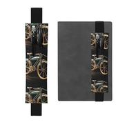 GDSHJKLW Porte-stylo en cuir synthétique amovible avec bande élastique pour vélo, étui à crayons, fournitures de bureau, cadeau pour journaux, carnets, planificateurs