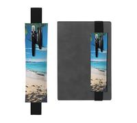 GDSHJKLW Porte-stylo en cuir synthétique amovible motif plage hawaïenne avec palmiers et palmiers