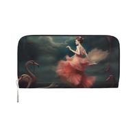 GDSHJKLW Portefeuille pour femme A Night Of Miracles And Magic en cuir synthétique avec fermeture éclair sur le pourtour pour téléphone, porte-cartes, organiseur pour femme, noir, taille unique, Noir