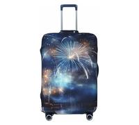 GDSHJKLW Pyrotechnics Housse de protection lavable élastique anti-rayures pour valise de 45,7 à 81,3 cm, Noir , L