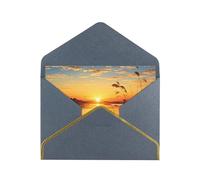 GDSHJKLW Reeds by the river Carte de vœux avec enveloppes noires, 10,2 x 15,2 cm, cartes « Thinking of You », carte vierge pour toutes les occasions