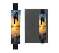 GDSHJKLW Reeds By The River Porte-stylo avec bande élastique amovible en cuir PU Pochette pour journal, crayons, fournitures de bureau, cadeau pour journaux, cahiers, planificateurs