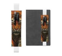 GDSHJKLW Rising Sun Tiger Porte-stylo en cuir synthétique amovible avec bande élastique pour journaux, carnets, planificateurs