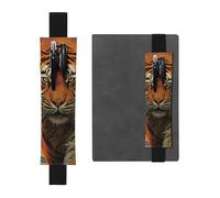 GDSHJKLW Rising Sun Tiger Porte-stylo en cuir synthétique amovible avec bande élastique pour journaux, carnets, planificateurs