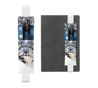 GDSHJKLW Trousse à crayons amovible en cuir synthétique avec motif léopard des neiges aux yeux bleus, trousse à crayons, fournitures de bureau, cadeau pour journaux, carnets, planificateurs