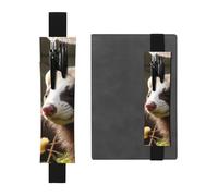 GDSHJKLW Trousse à crayons amovible en cuir synthétique pour furet - Fournitures de bureau - Cadeau pour journaux, carnets, planificateurs