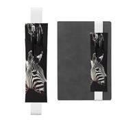 GDSHJKLW Trousse à crayons avec bande élastique en cuir synthétique amovible Motif zèbre