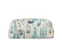 GDSHJKLW Trousse à crayons en cuir imprimé chimie de grande capacité, trousse de maquillage à fermeture éclair, trousse de toilette de voyage pour homme et femme, trousse de toilette étanche, grande