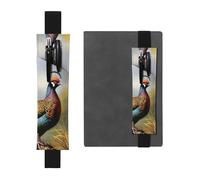 GDSHJKLW Trousse à crayons en cuir synthétique amovible avec bande élastique en forme de faisans - Fournitures de bureau - Cadeau pour journaux, carnets, planificateurs