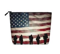 Gdshjklw Trousse de maquillage en lin pour femme, étanche, organiseur de cosmétiques de voyage, léger à fermeture éclair, trousse de toilette de voyage, organisateur de trousse de toilette de voyage