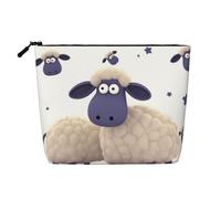 Gdshjklw Trousse de maquillage en lin pour femme, étanche, organiseur de cosmétiques de voyage, léger, fermeture éclair, trousse de toilette de voyage, organisateur de pinceaux de maquillage en forme