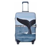GDSHJKLW Whale Tail Housse de protection pour valise de voyage lavable élastique pour valise de voyage 45,7 à 81,3 cm, Noir , M