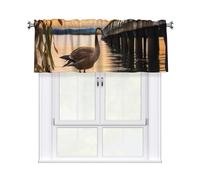 GDSHJKLW Wild Goose by The Bridge Rideaux courts pour cuisine, salle de bain, ferme, salon - 137 x 45 cm