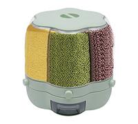 GDSKR Distributeur de céréales à 6 compartiments rotatif, distributeur de muesli pivotant à 360°, contenant à céréales, contenant à riz, distributeur pour petites haricots, distributeur, distributeur