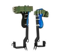GDSKR Kit d'équipement d'escalade pour arbres, 1 paire d'équipements d'escalade forestière, 100 kg, crampons, outil d'escalade, hauteur réglable