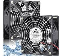 GDSTIME Lot de 2 ventilateurs étanches IP67 120 mm x 38 mm 24 V CC