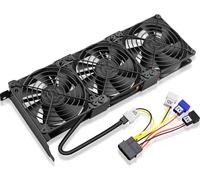 GDSTIME - Ventilateurs de cartes graphiques - Emplacement PCI - 3 ventilateurs de 90 mm - Refroidisseur de carte graphique - Refroidisseur de carte vidéo - Refroidisseur VGA