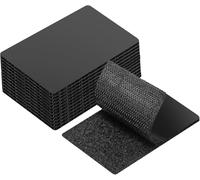 GDSZ LAERSI 100mm x 150mm Ruban Adhésif ，10 Pièces Scratch Autocollant Double Face，Bande Agrippantes Adhésives Autocollant Puissant Hook & Loop ，Du Bureau, de la Cuisine et de la Voiture(Noir)