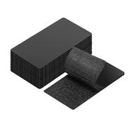 GDSZ LAERSI Lot de 20 rubans adhésifs double face noirs très résistants, bandes adhésives de 5,1 x 10,2 cm - Montage sûr pour tapis, affiche, miroir industriel, suspension murale, coussin mural