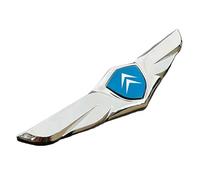 GDUTBC Auto Emblèmes pour Citroen C4 Quatre, Lettre Stickers 3D Avant et Arrière Capot Coffre Calandre Emblèmes Autocollants, Voiture Décoration Accessoires,D