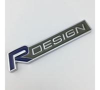 GDUTBC Auto Emblèmes pour Volvo R Design XC60 V70 S60 V40 V60 C30 V50, Lettre Stickers 3D Avant et Arrière Capot Coffre Calandre Emblèmes Autocollants, Voiture Décoration Accessoires,B