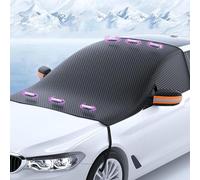 GDUTBC Couverture Pare Brise Voiture pour Peugeot 208 2012-2019, Hiver Bache Pare Brise Protection Couverture, Anti-Glace Gel Neige UV Magnétiques Bâche Avant