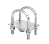 GDWD Mât d'antenne de fixation avec boulons en U - Kit de fixation M8 - Anti-rouille - Pour antenne Lora, hélium, WiFi, 4G LTE, TV