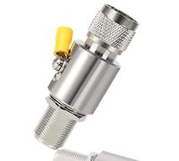 GDWD Protecteur Surtension de Foudre Parafoudre Coaxial Connecteur N Mâle à N Femelle 50 Ohm DC 0-6GHz pour Antenne de Jambon GPS WiFi 4G LTE Extérieur Antenne Hotspot Mineur Helium Lora 868 MHz