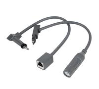 GDWD Starlink SPX mâle vers RJ45 - 1 paire de câbles Ethernet Starlink étanches - Adaptateur RJ45 femelle - Accessoire pour Starlink Gen 2 Dish et routeur - Connecteur de câble Starlink vers RJ45