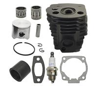 GDYUNBA Kit Cylindre 45 mm for Husqvarna 55 51 50, tête, Piston, roulement, collecteur d'admission, Joint, pièces de Moteur de tronçonneuse, Plaque Nikasil Performance