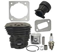 GDYUNBA Kit Cylindre-Piston Nikasil 44 mm for tronçonneuse Husqvarna 340 345 346 346XP 350 351 353, roulement, Joint de collecteur d'admission, pièces de Moteur Performance