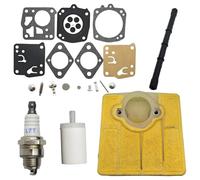 GDYUNBA Kit de réparation et de Reconstruction de carburateur for tronçonneuse Husqvarna 61 66 266, pièce de Rechange for Filtre à air et Carburant Performance