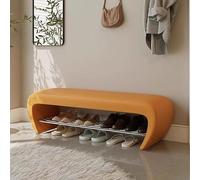 GE Banc de rangement avec étagère à chaussures pour entrée, banc d'entrée polyvalent et armoire à chaussures, tabouret de chevet de 100 cm de long pour entrée, chambre à coucher, couloir