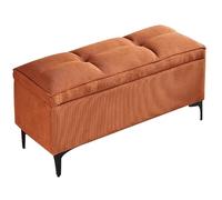 ge Banc de rangement élégant en velours côtelé pour entrée et chambre à coucher Idéal pour vestiaire et salon 40 cm