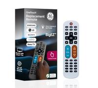 GE BigEZ OneTouch - Télécommande Universelle à Gros Boutons pour Personnes âgées, Facile à Utiliser, télécommande de Rechange pour Samsung, LG, Sony, Vizio, Roku TV, lecteurs de Streaming, Boutons