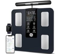 GE Connectée Balance Impedancemetre: 8 Electrodes Pese Personnes Masse Graisseuse et Muscle Haute Précision Pèse Personne avec 27 Mesures Affichées 180 kg/400 lb