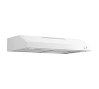 GE Hotte certifiée Energy Star de 76,2 cm avec conduit convertible, échappement vertical et arrière avec ventilateur d'échappement à 2 vitesses, filtre réutilisable et lumières LED en blanc
