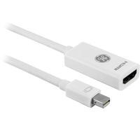GE Lot de 8 adaptateurs Mini DisplayPort vers HDMI, Adaptateur vidéo, unidirectionnel, Source vers écran, Pigtail, Basique, Blanc, 85004