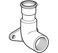 GE Mapress Acier Inoxydable Angle De Raccordement 90° D22-Rp3/4